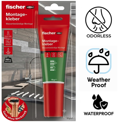 FISCHER GRAB ALLROUNDER KITCHEN & BATHROOM SEALANT 80ML ODORLESS 545864